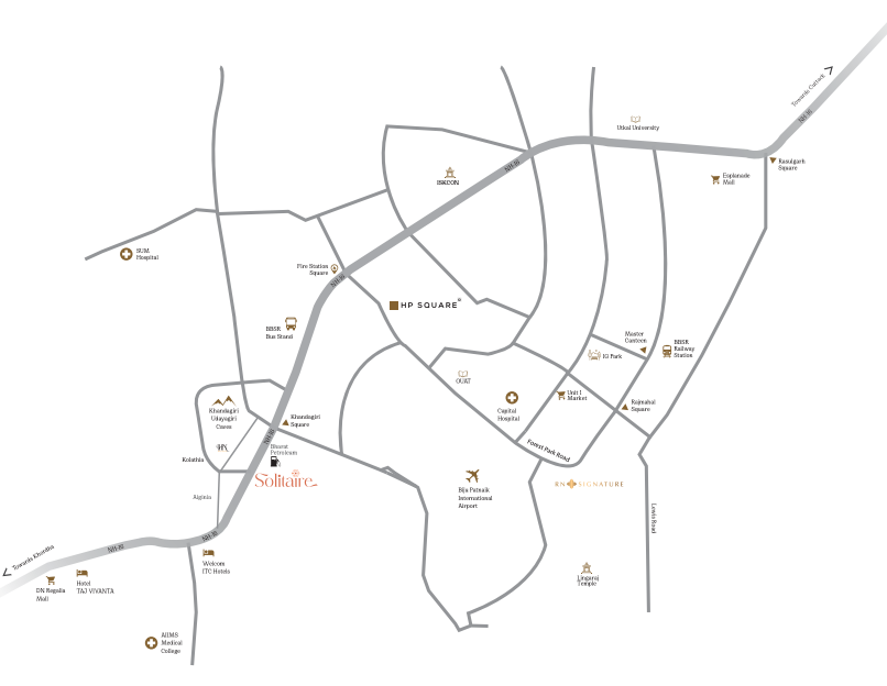 Solitaire location map